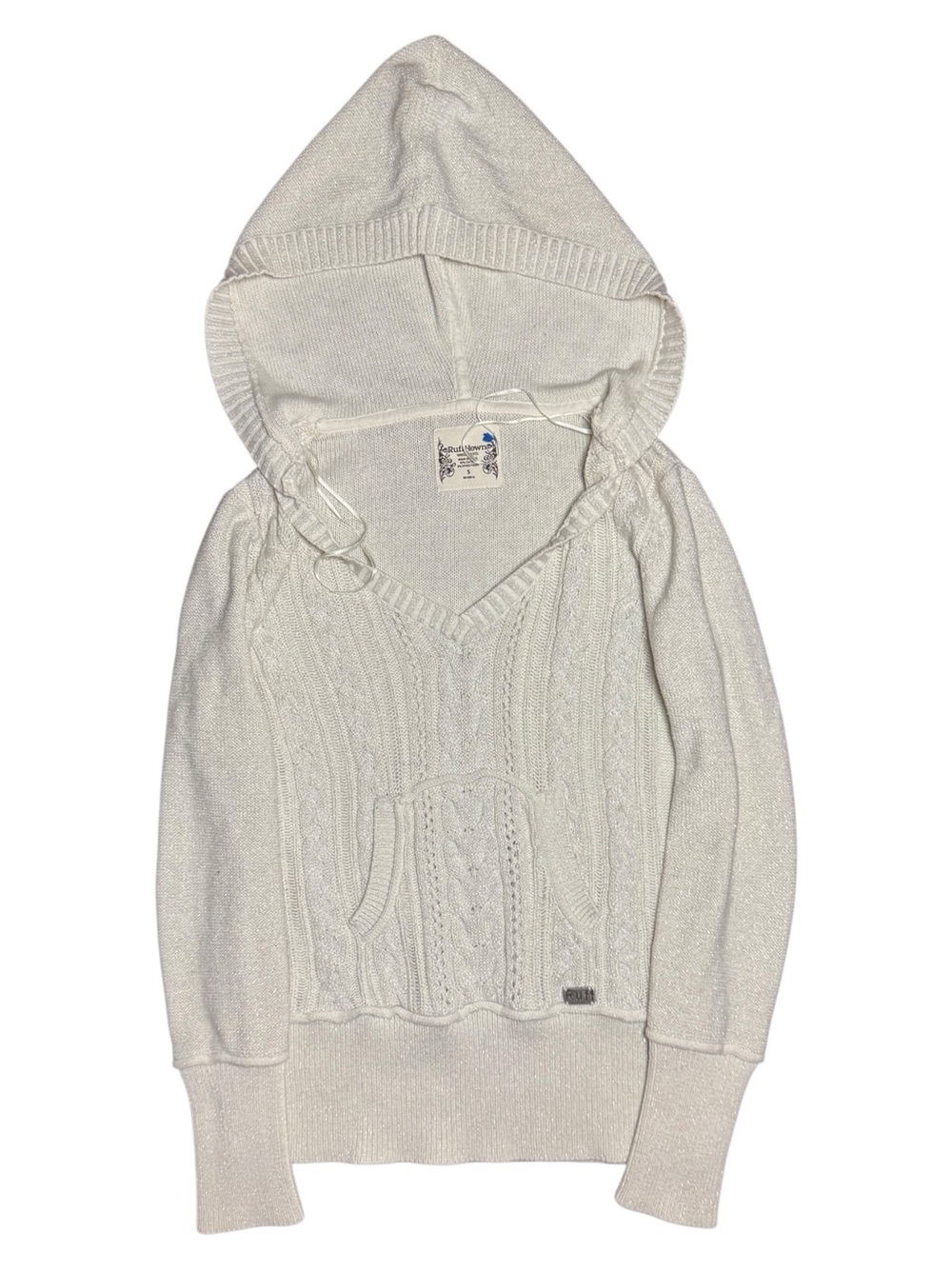 Ruff Hewn Y2k Knit Sweater Hoodie